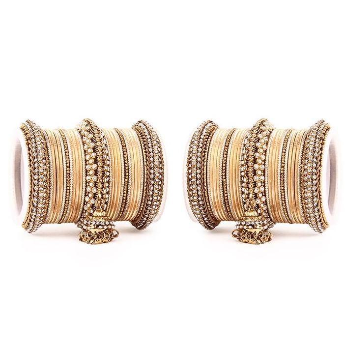 Set of 2 Traditional Jhumki Bangle Set - Image 8