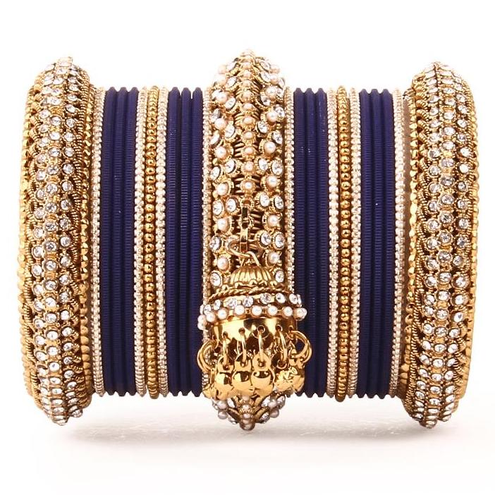 Set of 2 Traditional Jhumki Bangle Set - Image 11