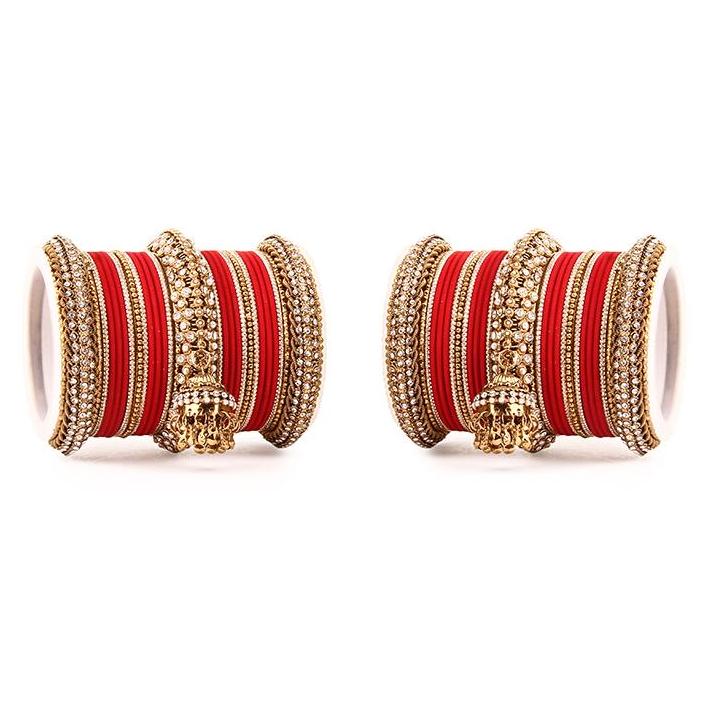 Set of 2 Traditional Jhumki Bangle Set - Image 7