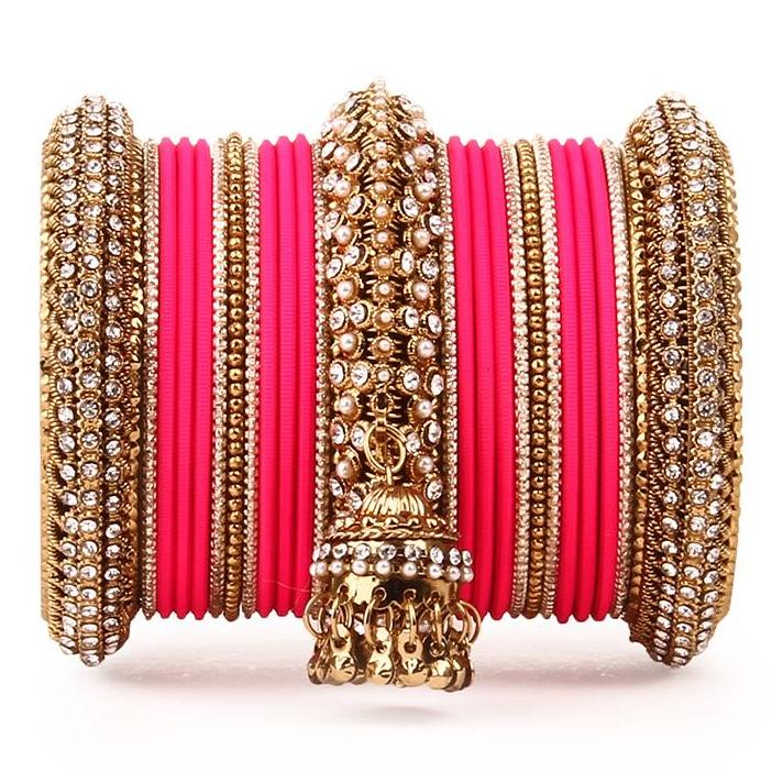 Set of 2 Traditional Jhumki Bangle Set - Image 5