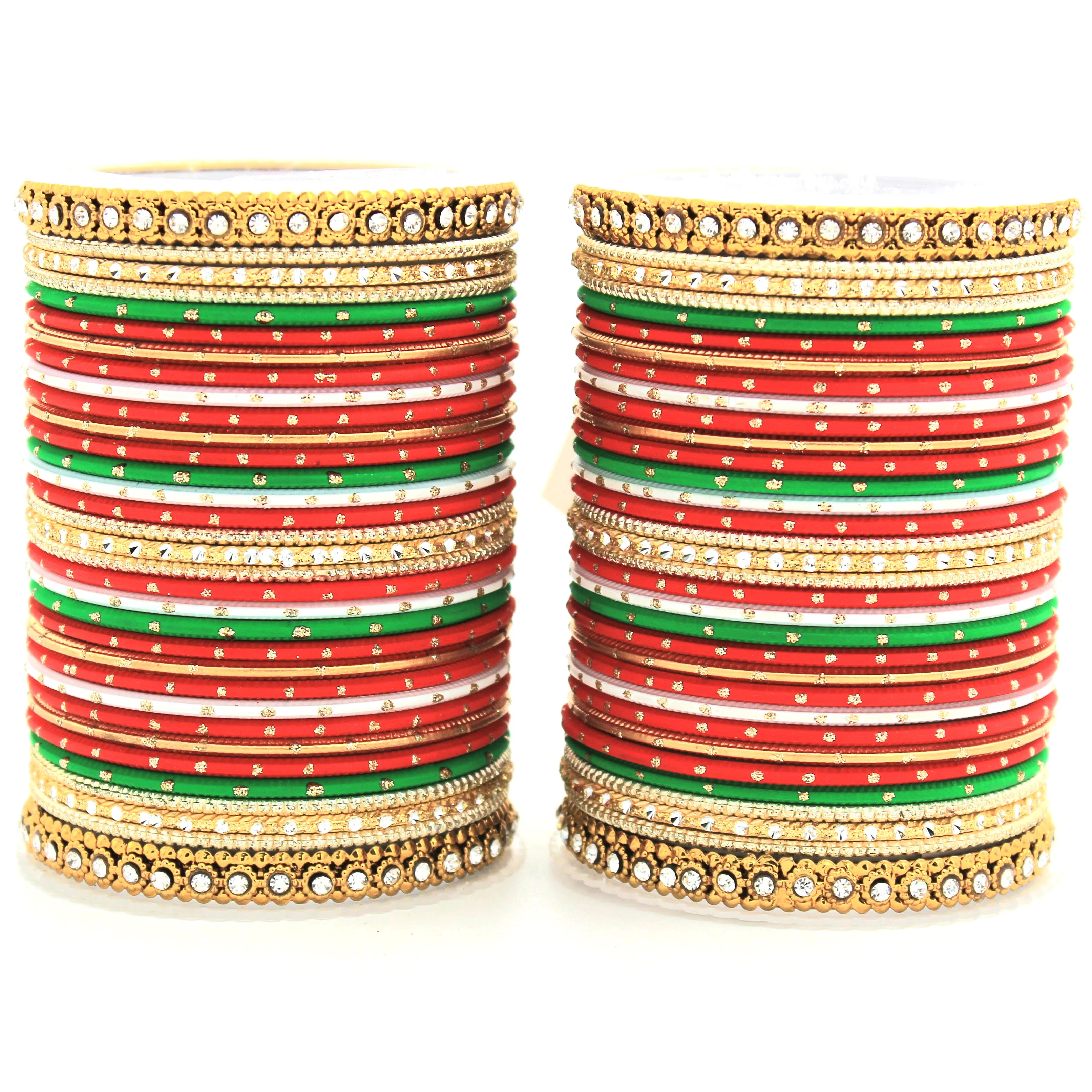 Set of 2 Traditional Partywear bangle sets for women by Leshya - Image 3