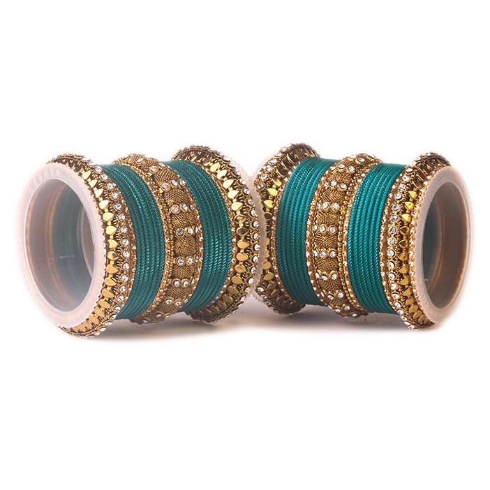 Set of 2 Traditional Solid Colored Bangle Set - Image 7