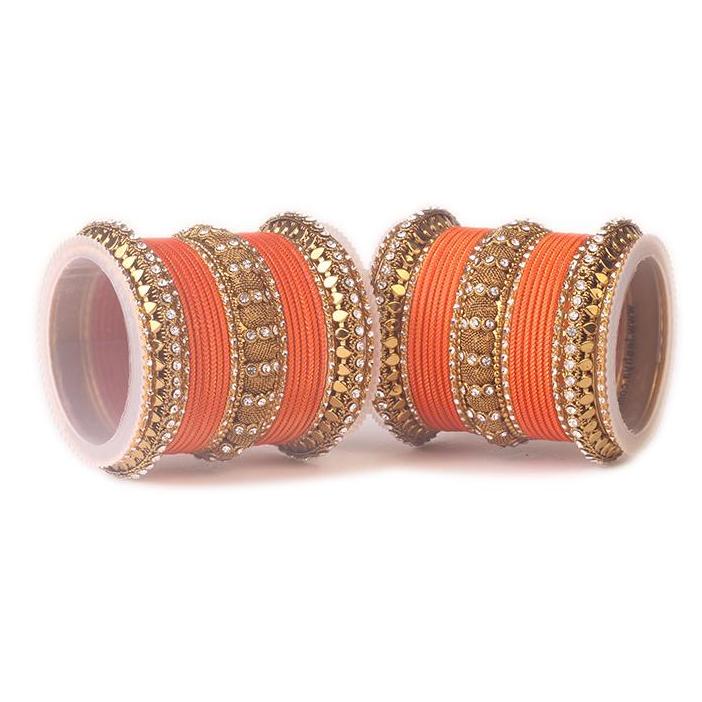 Set of 2 Traditional Solid Colored Bangle Set - Image 3