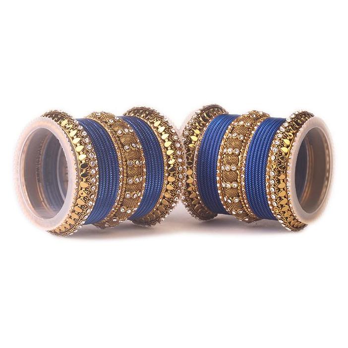 Set of 2 Traditional Solid Colored Bangle Set - Image 7