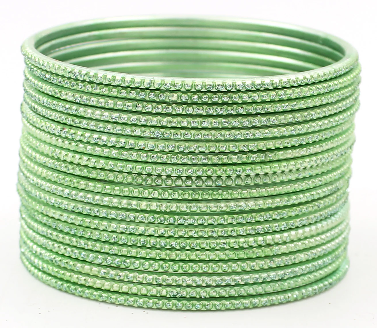 Set of 24 Dotted Shining Glitter Bangles by Leshya (Plus Size) - Image 2