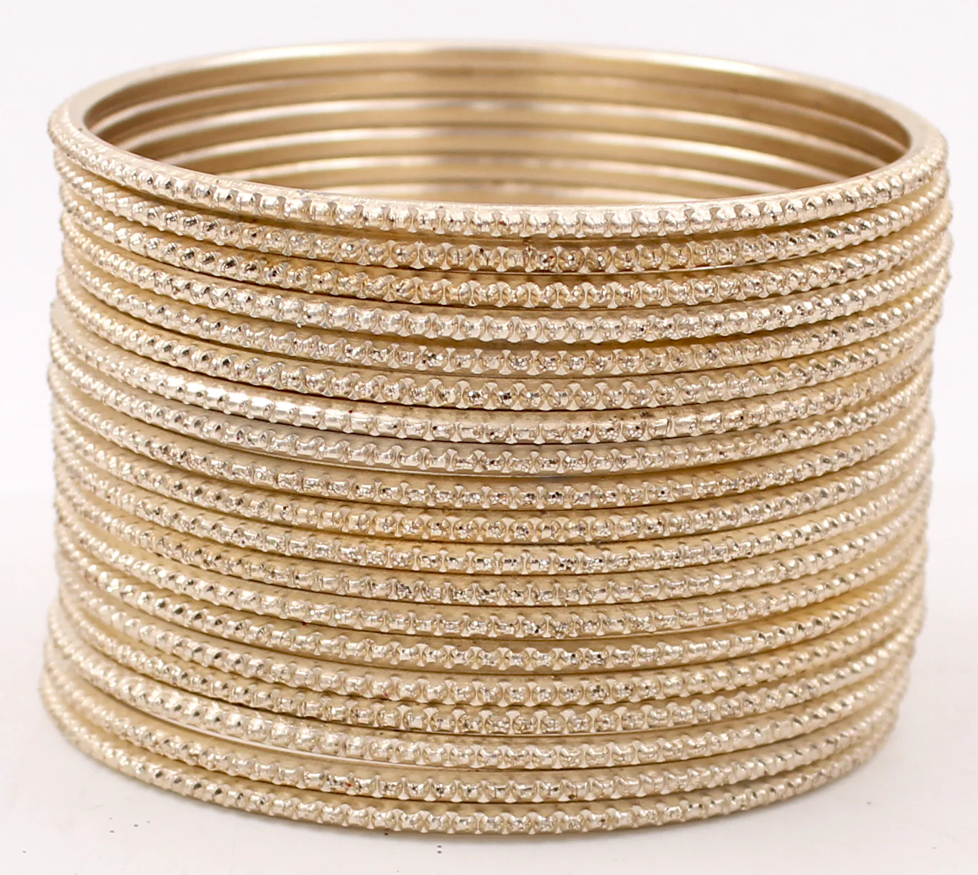 Set of 24 Dotted Shining Glitter Bangles by Leshya (Plus Size) - Image 4