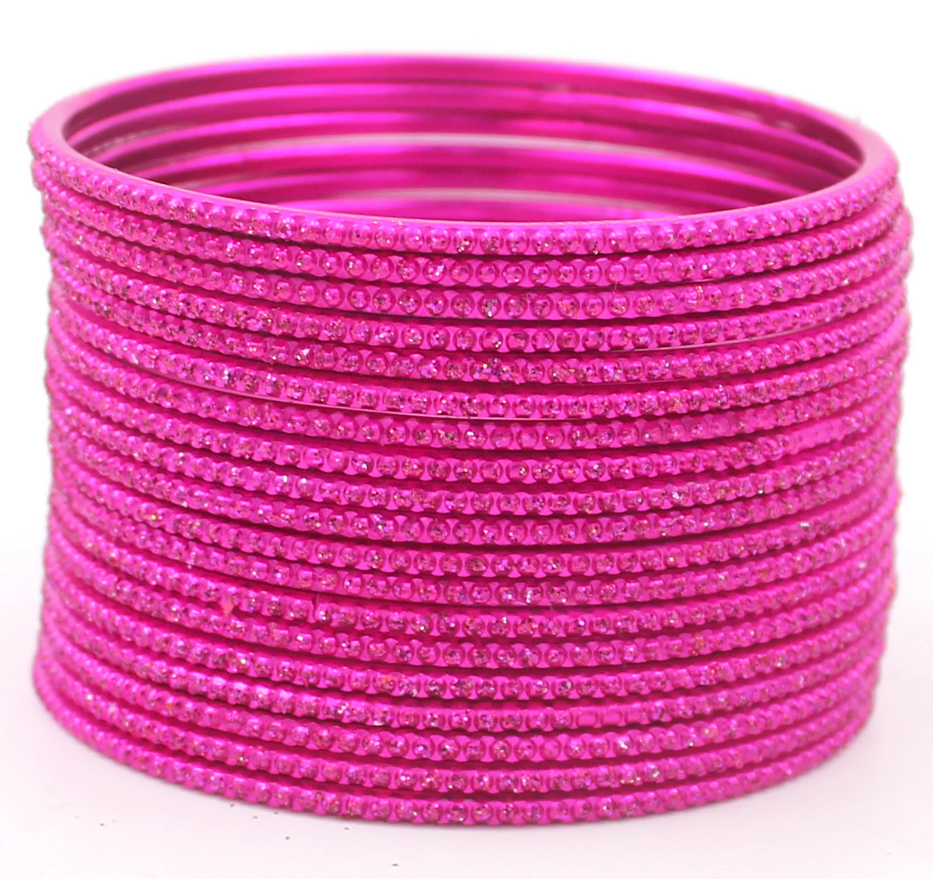 Set of 24 Dotted Shining Glitter Bangles by Leshya - Image 9