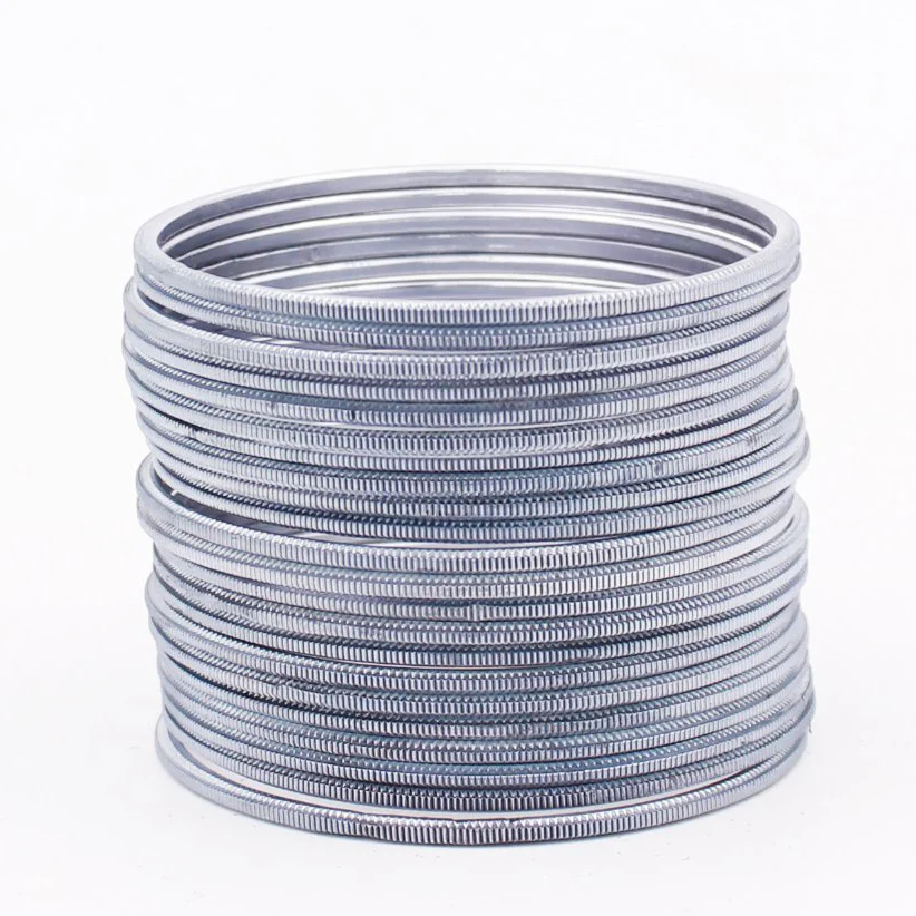 Set of 24 Dual Texture Metal Bangles by Leshya (Plus Size) - Image 12