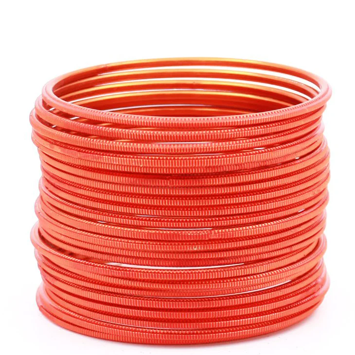 Set of 24 Dual Texture Metal Bangles by Leshya (Plus Size) - Image 17