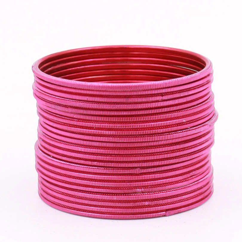 Set of 24 Dual Texture Metal Bangles by Leshya (Plus Size) - Image 9