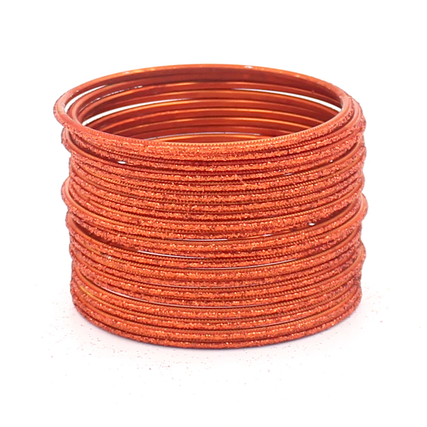 Set of 24 Glitter Bangles in Flat Shape by Leshya - Image 16