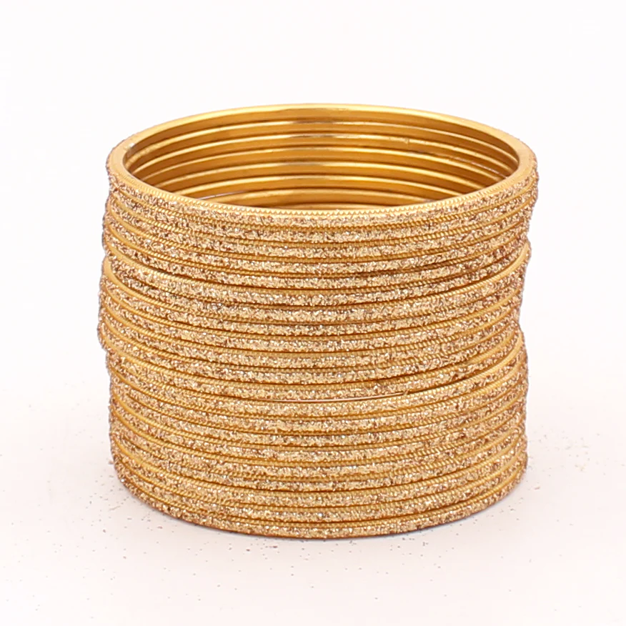 Set of 24 Glitter Bangles in Flat Shape by Leshya - Image 22