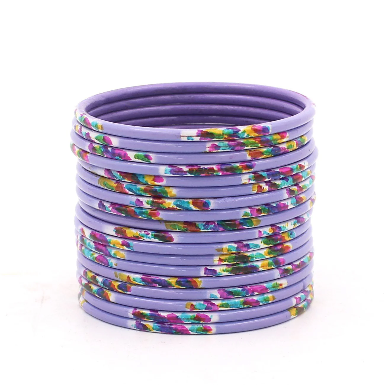 Set of 24 Hand Painted Waterproof Metal Bangles by Leshya - Image 6