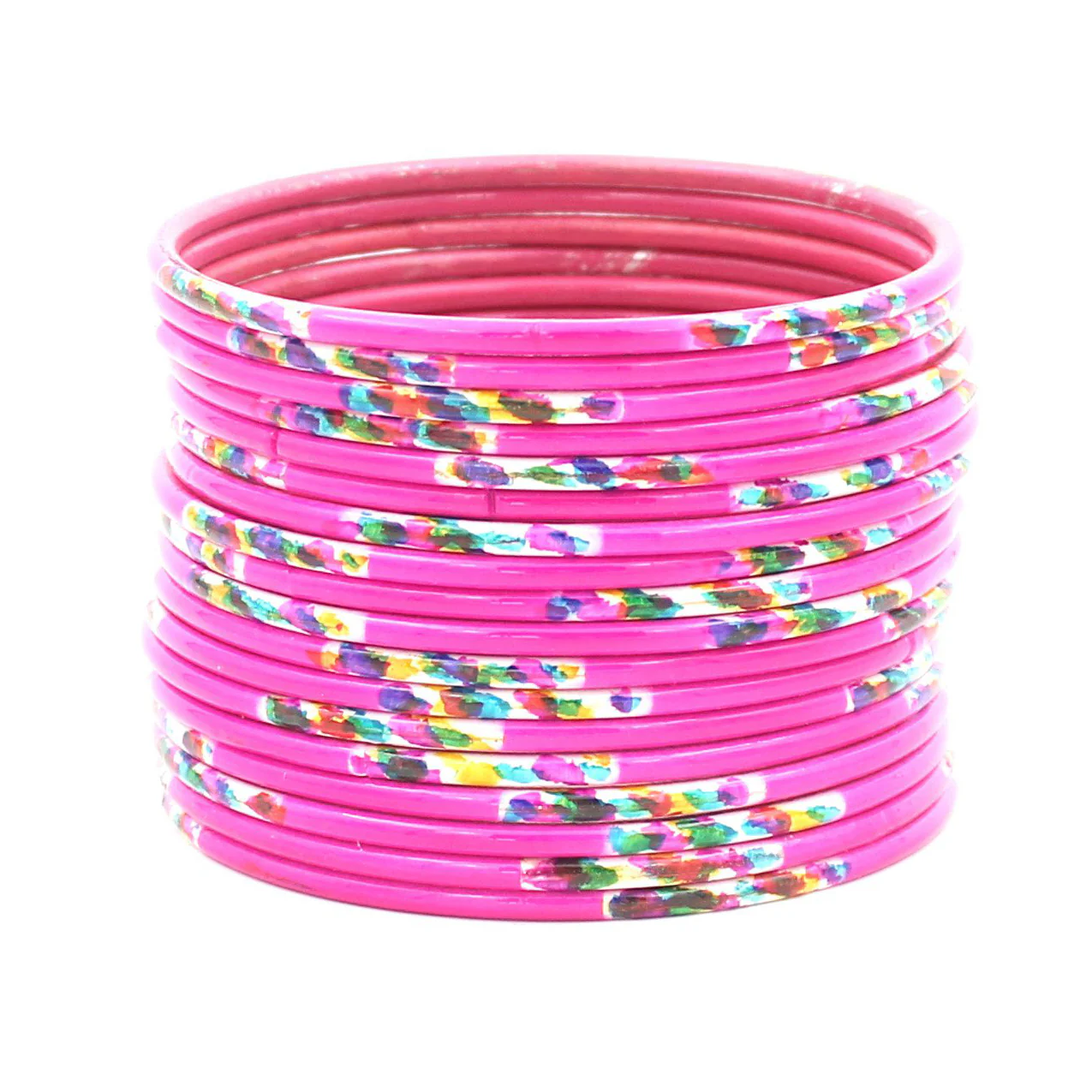Set of 24 Hand Painted Waterproof Metal Bangles by Leshya - Image 9