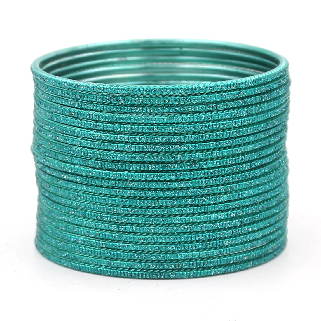 Set of 24 Lehar Glitter Metal Bangles by Leshya - Image 11