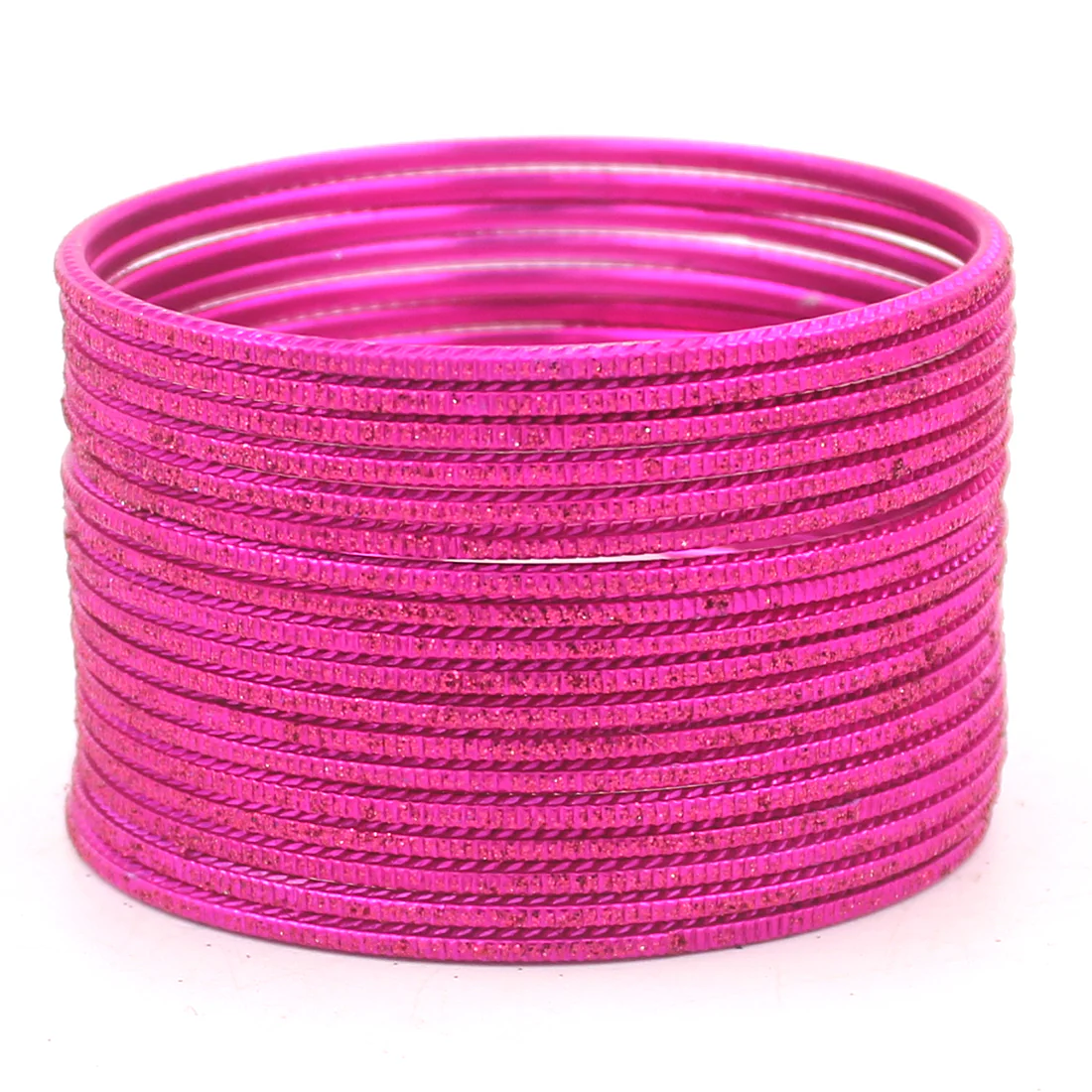 Set of 24 Lehar Glitter Metal Bangles by Leshya - Image 12