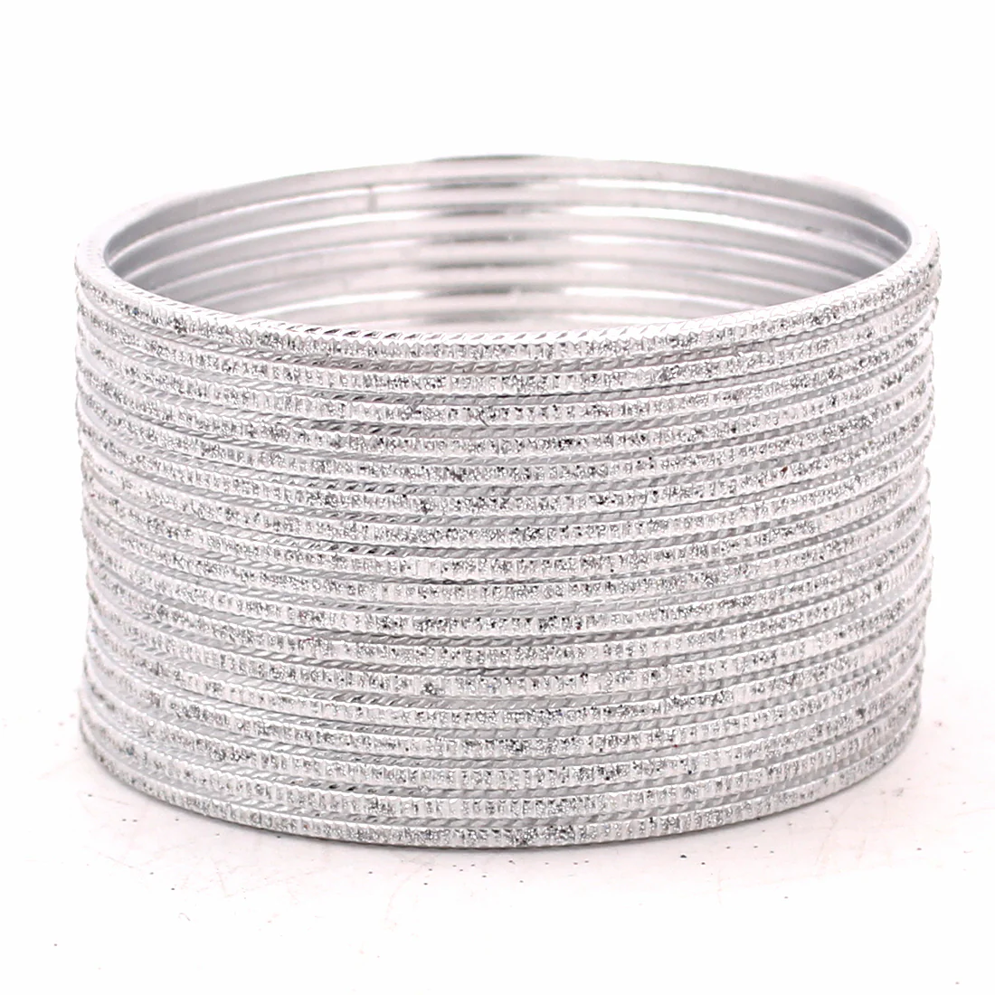 Set of 24 Lehar Glitter Metal Bangles by Leshya - Image 15