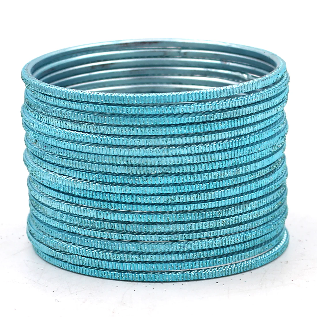 Set of 24 Lehar Glitter Metal Bangles by Leshya - Image 16