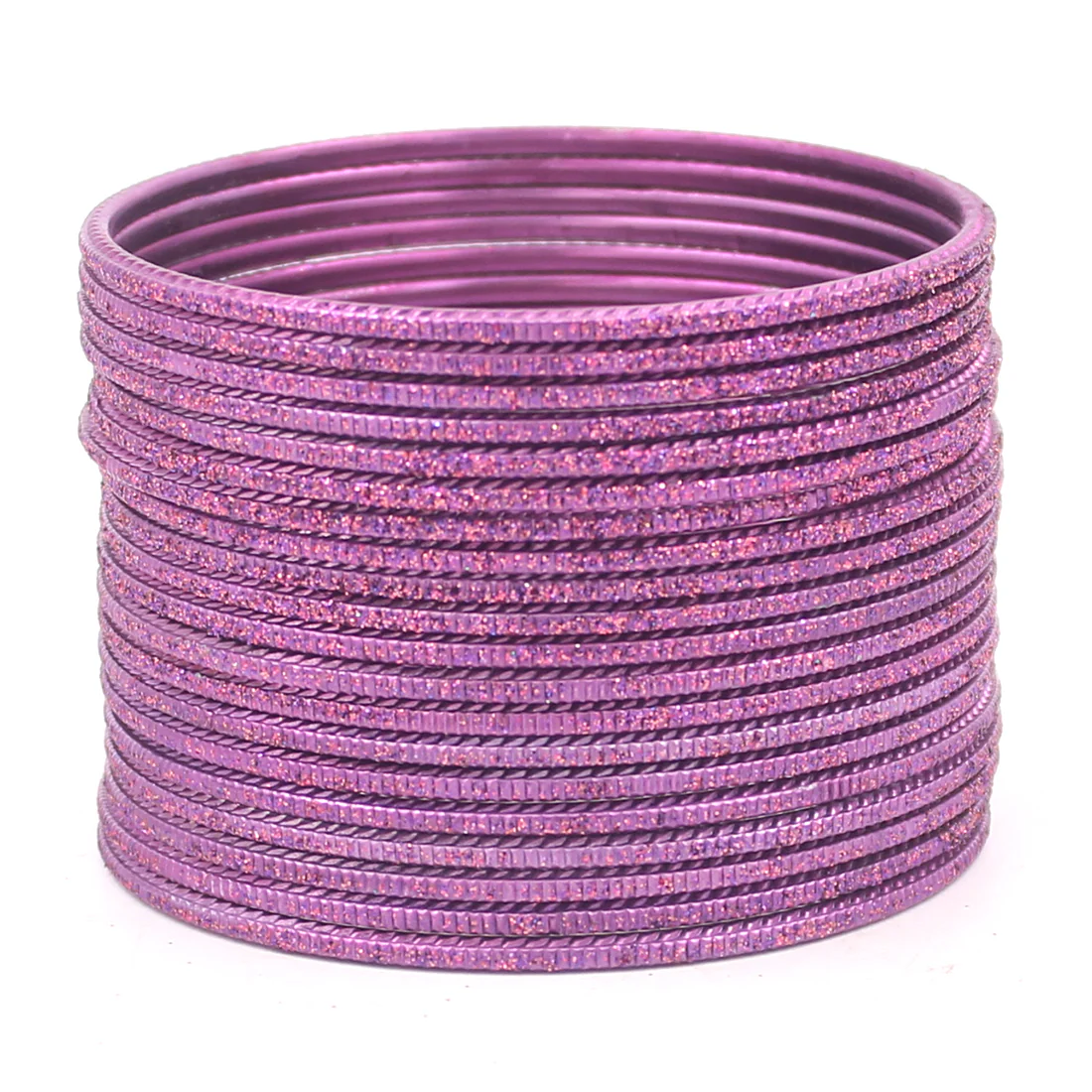 Set of 24 Lehar Glitter Metal Bangles by Leshya - Image 17