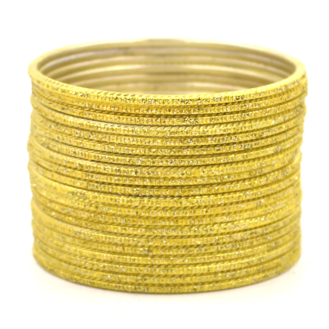 Set of 24 Lehar Glitter Metal Bangles by Leshya - Image 18