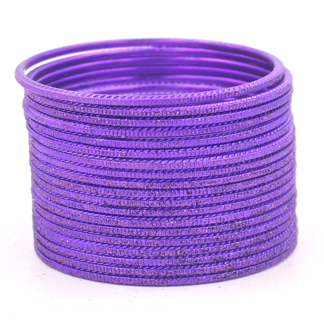 Set of 24 Lehar Glitter Metal Bangles by Leshya - Image 5