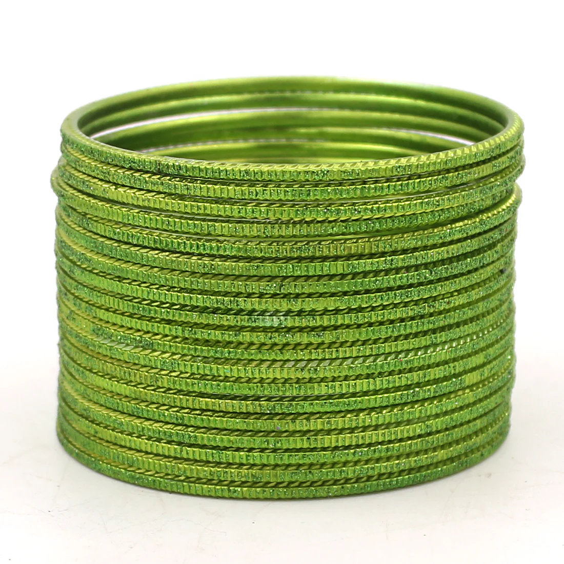 Set of 24 Lehar Glitter Metal Bangles by Leshya - Image 8