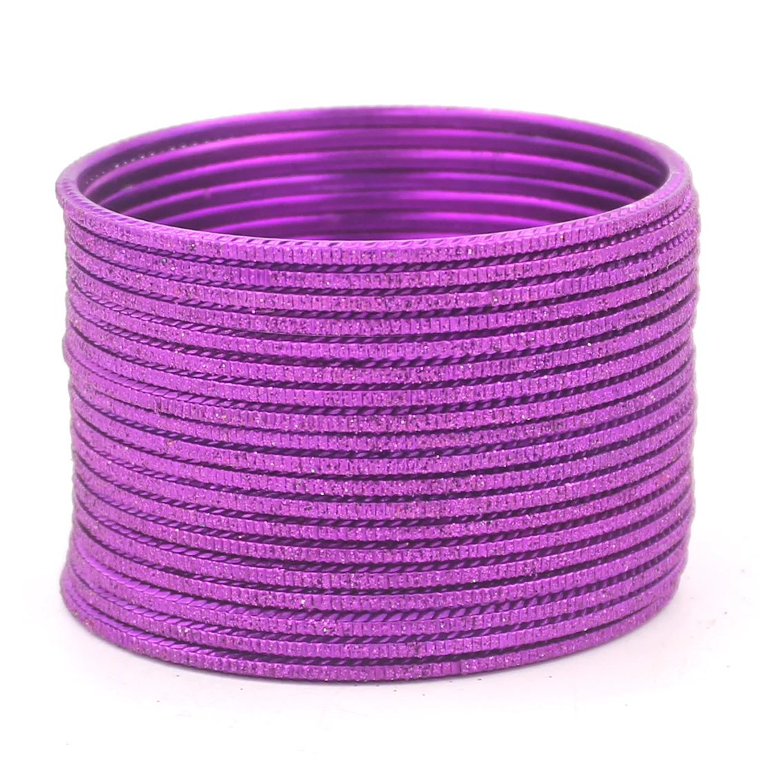 Set of 24 Lehar Glitter Metal Bangles by Leshya - Image 9