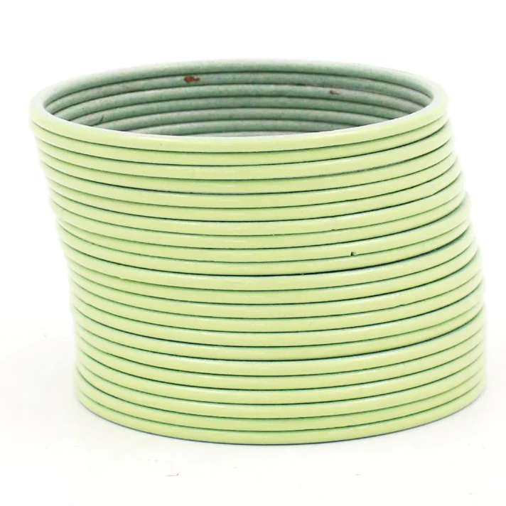 Set of 24 Look-Like Glass Metal Bangles by Leshya - Image 16