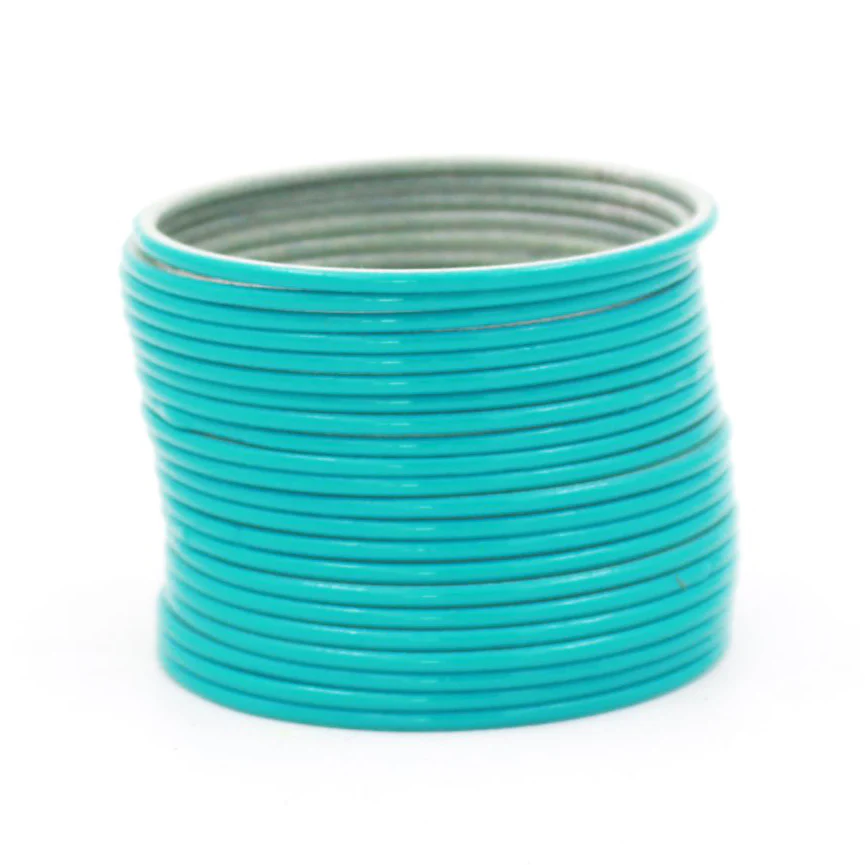 Set of 24 Look-Like Glass Metal Bangles by Leshya - Image 22