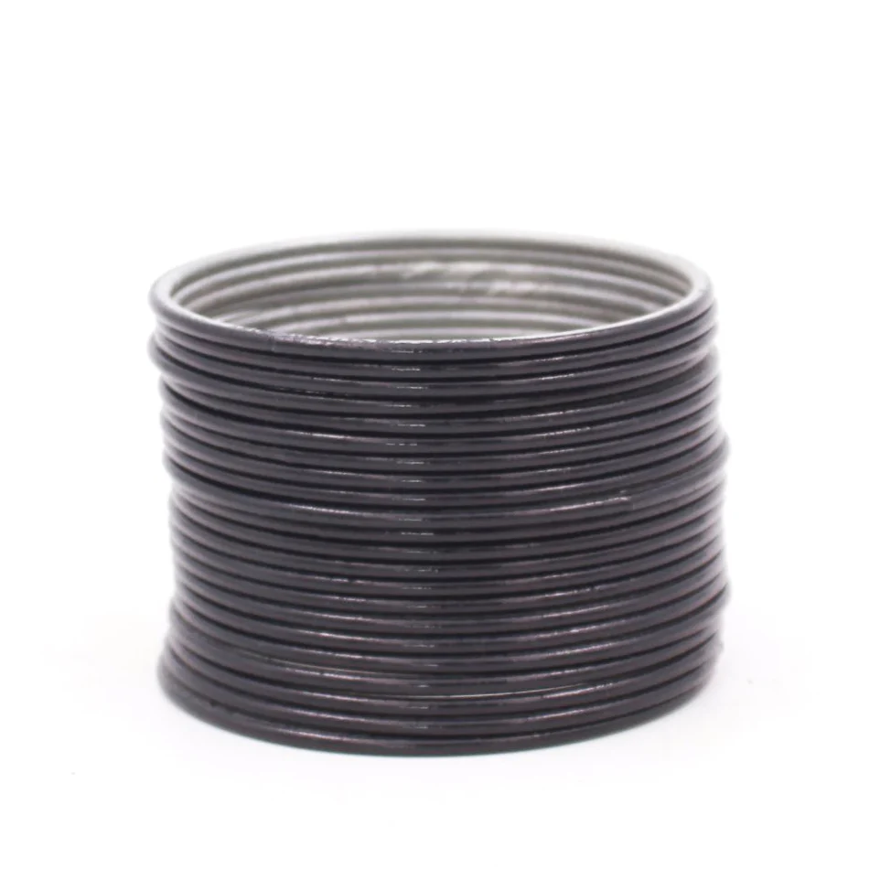 Set of 24 Look-Like Glass Metal Bangles by Leshya - Image 5