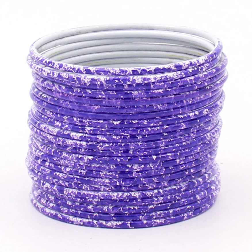 Set of 24 Marble Textured Bangles by Leshya - Image 3