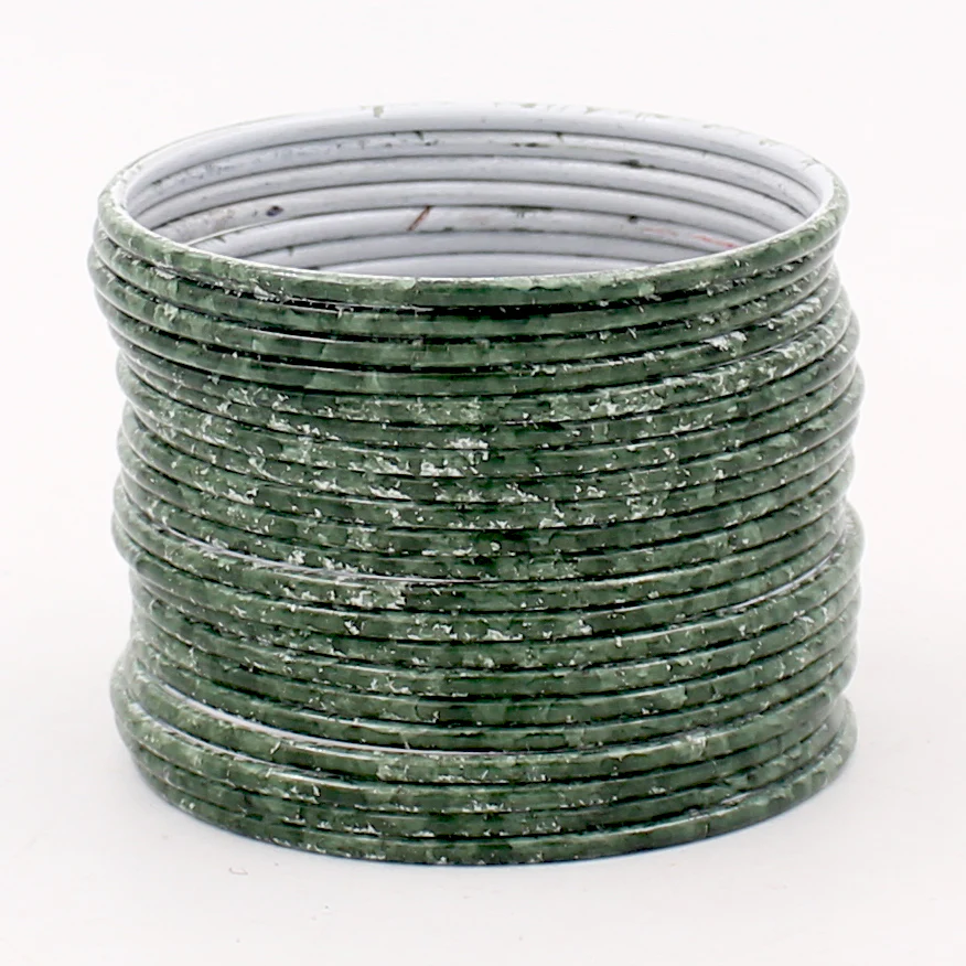 Set of 24 Marble Textured Bangles by Leshya - Image 4