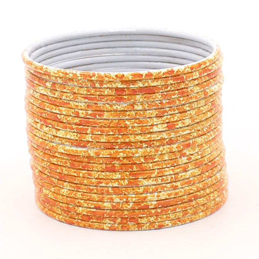 Set of 24 Marble Textured Bangles by Leshya - Image 7