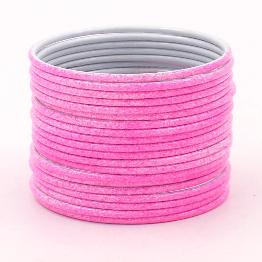 Set of 24 Marble Textured Bangles by Leshya - Image 9