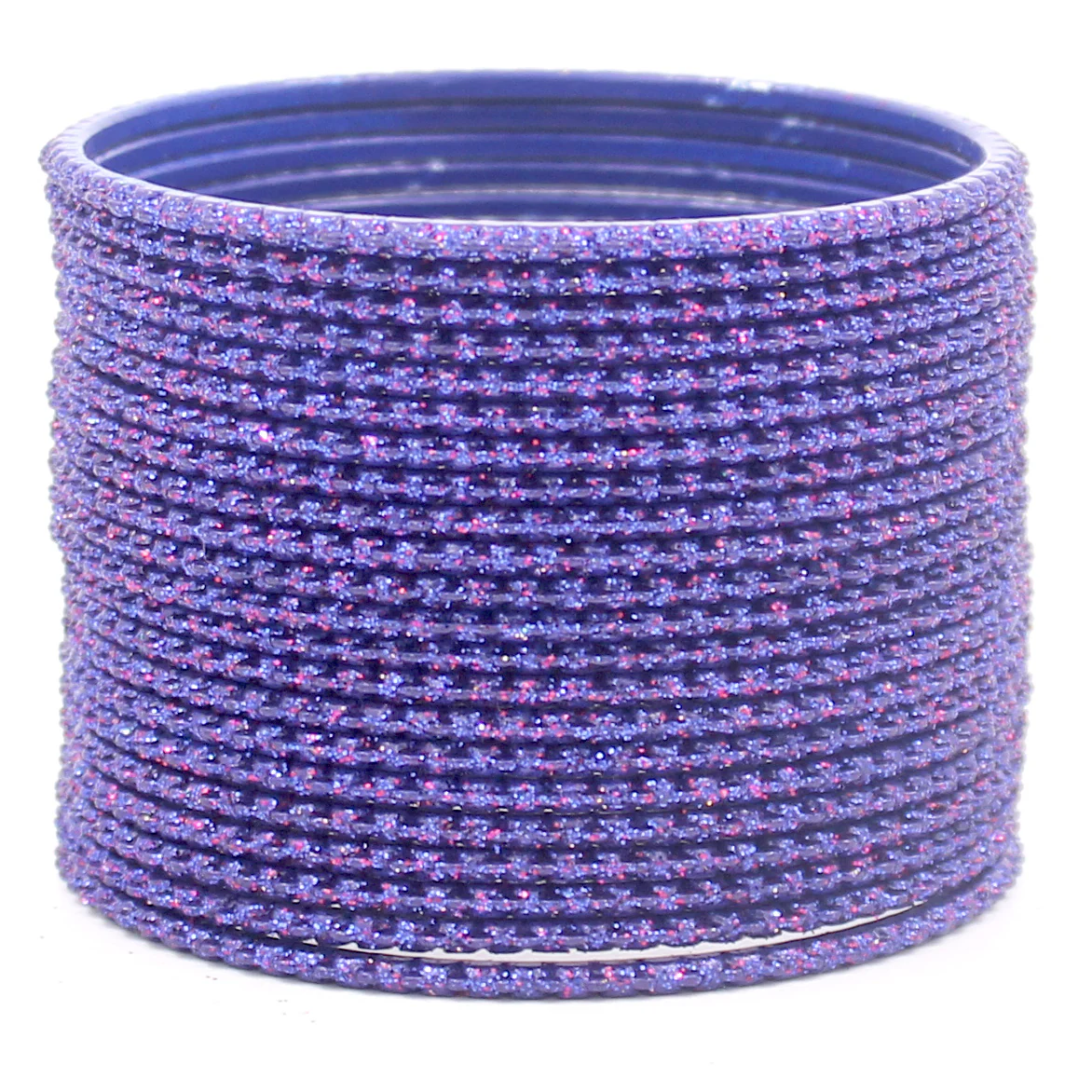 Set of 24 Plain Lehar Bangles with Glitter by Leshya - Image 10