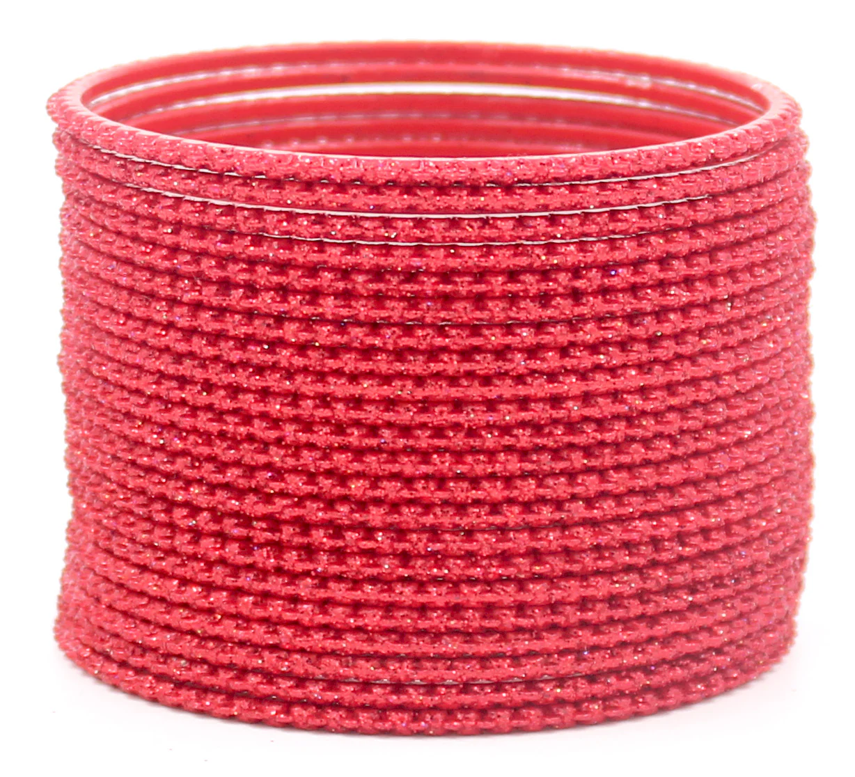 Set of 24 Plain Lehar Bangles with Glitter by Leshya - Image 12