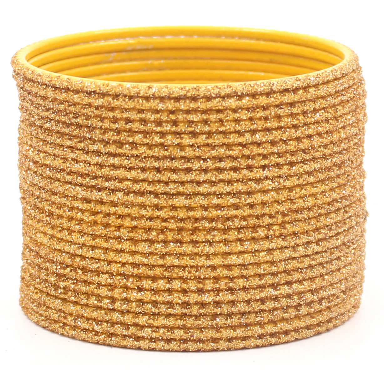 Set of 24 Plain Lehar Bangles with Glitter by Leshya - Image 3