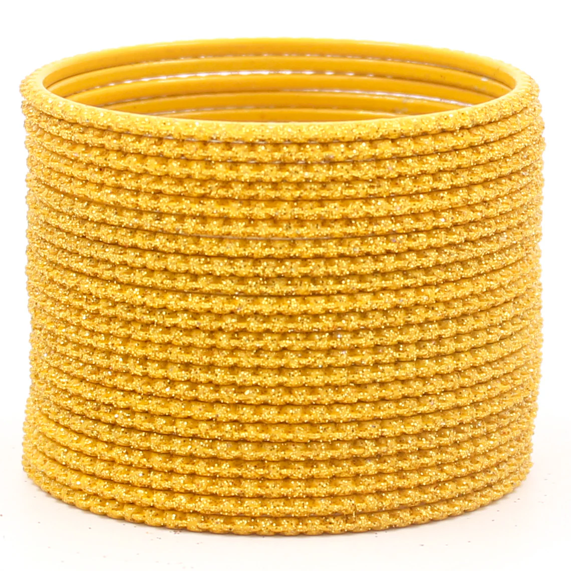 Set of 24 Plain Lehar Bangles with Glitter by Leshya - Image 5
