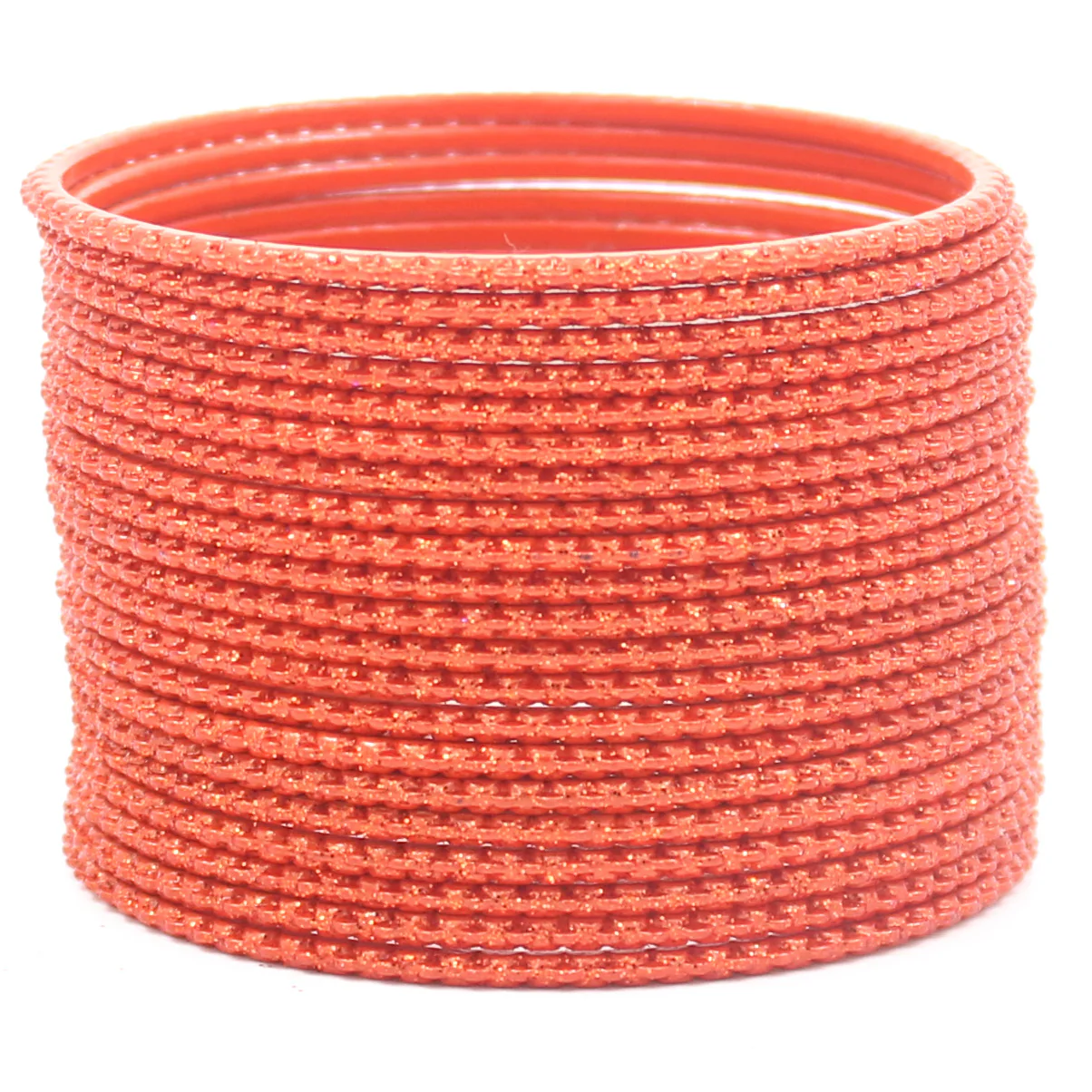 Set of 24 Plain Lehar Bangles with Glitter by Leshya - Image 8