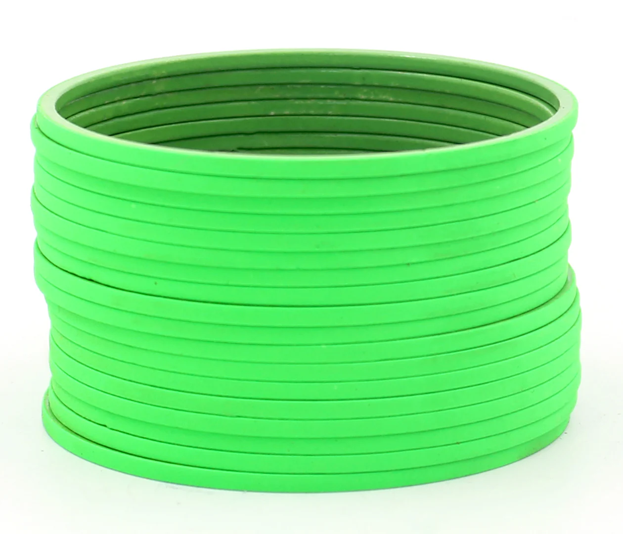 Set of 24 Plain Matte Textured Bangles by Leshya - Image 15
