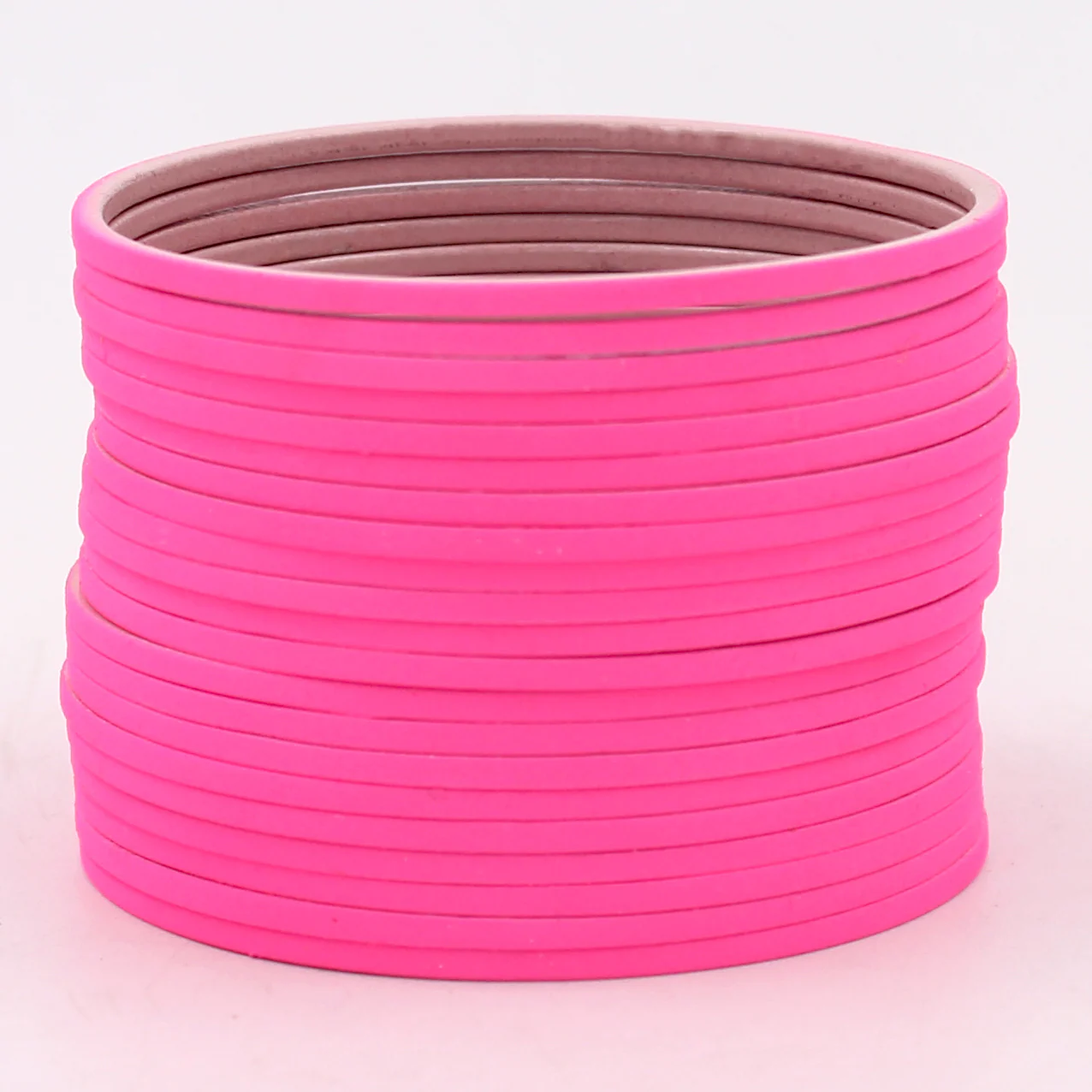 Set of 24 Plain Matte Textured Bangles by Leshya - Image 5