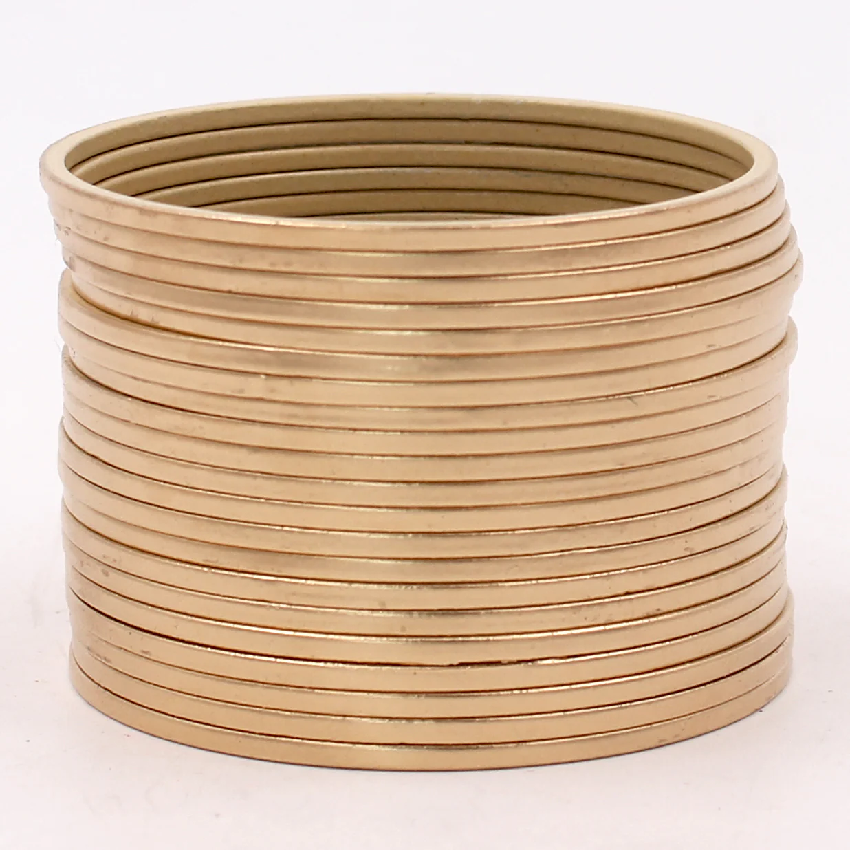 Set of 24 Plain Matte Textured Bangles by Leshya - Image 6