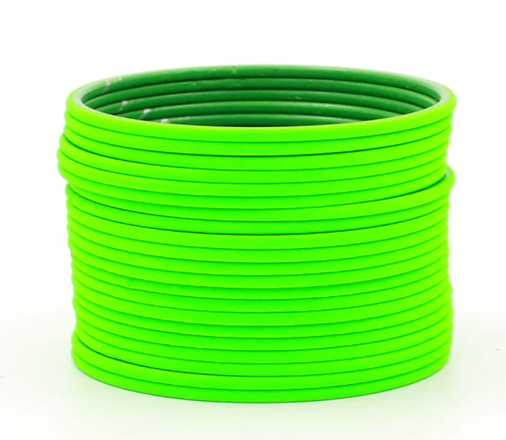 Set of 24 Plain Matte Textured Metal Bangles by Leshya - Image 17