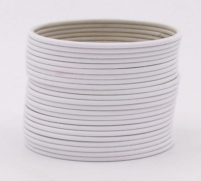 Set of 24 Plain Matte Textured Metal Bangles by Leshya - Image 19