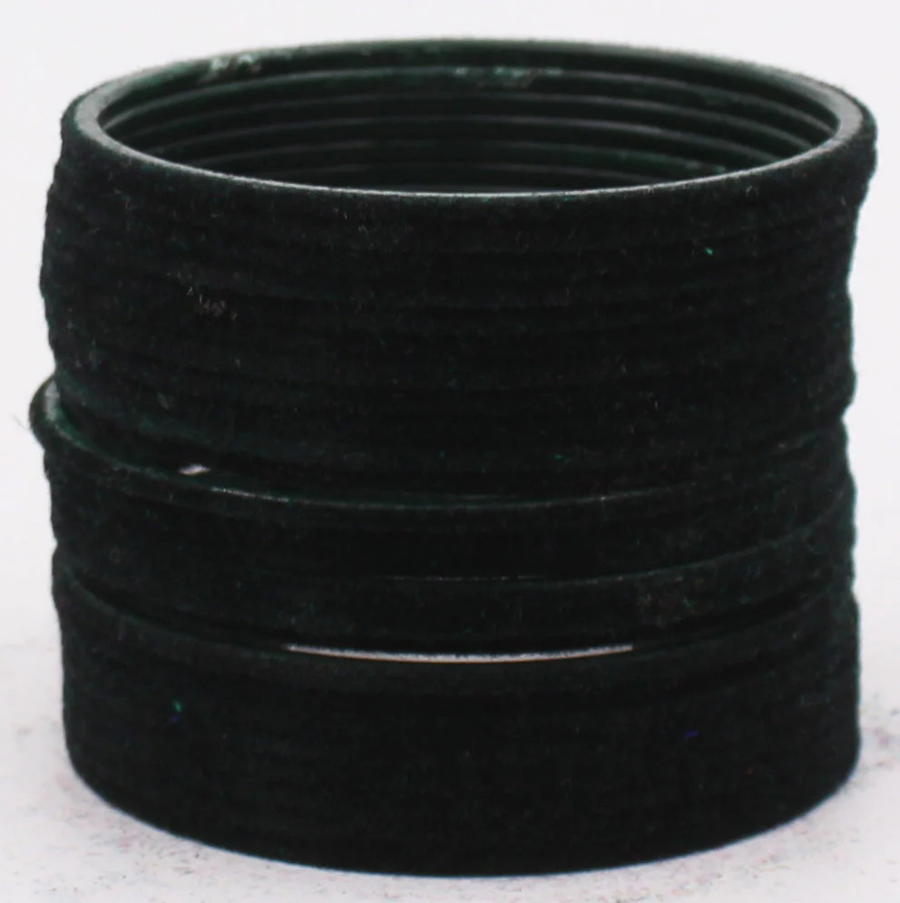 Set of 24 Plain Velvet Metal Bangles by Leshya - Image 5