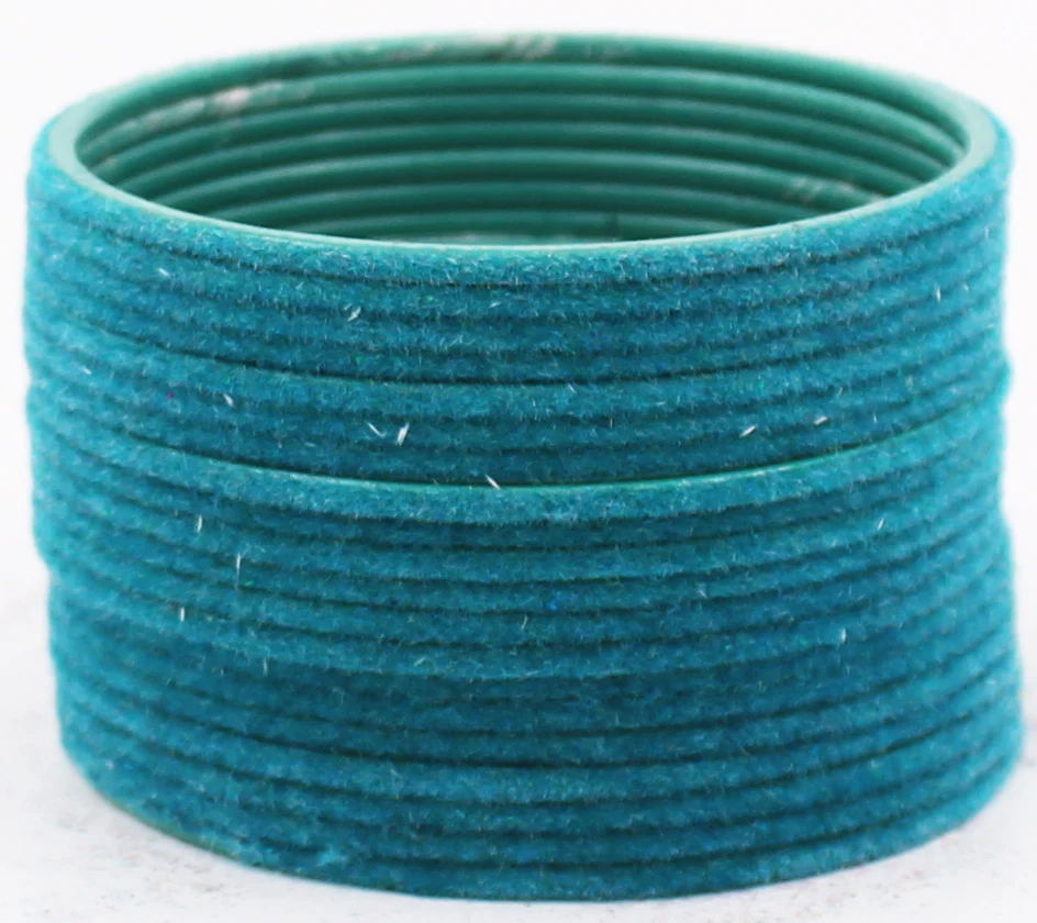 Set of 24 Plain Velvet Metal Bangles by Leshya - Image 7