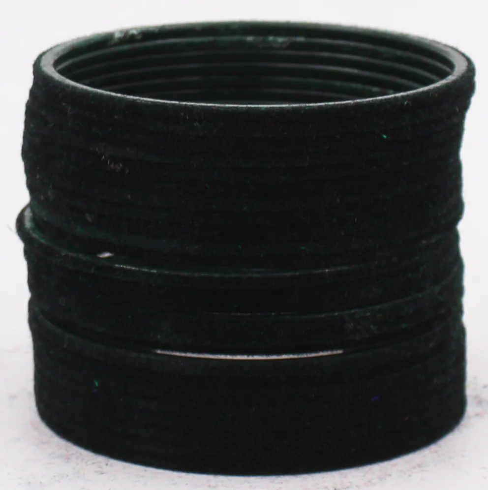 Set of 24 Plain Velvet Metal Bangles by Leshya (Plus Size) - Image 14