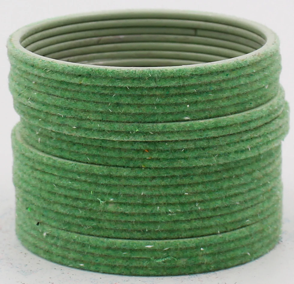 Set of 24 Plain Velvet Metal Bangles by Leshya (Plus Size) - Image 15