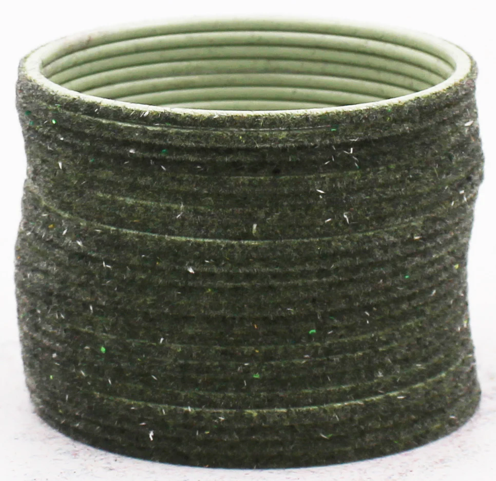 Set of 24 Plain Velvet Metal Bangles by Leshya (Plus Size) - Image 16
