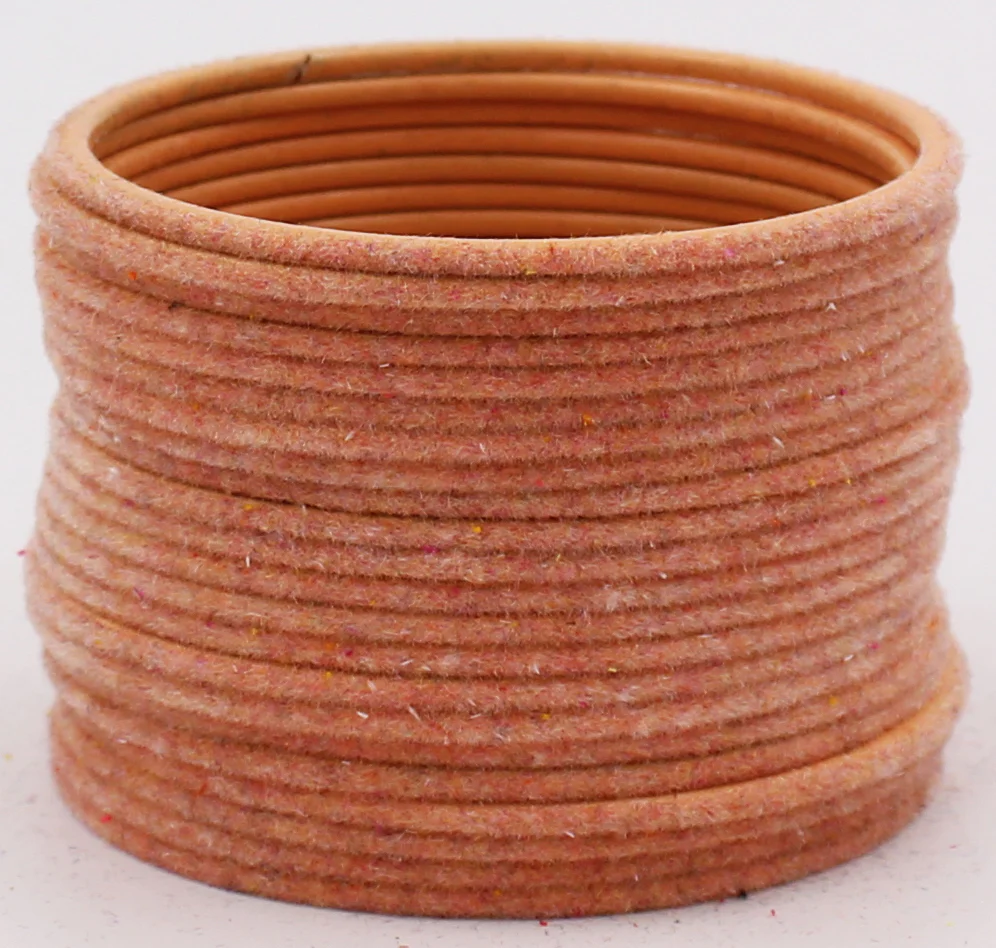 Set of 24 Plain Velvet Metal Bangles by Leshya (Plus Size) - Image 17